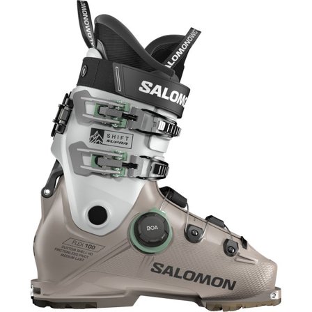 Salomon - Chaussures de ski All-Mountain homme Shift Supra Boa 100 - Roasted Cashew / Cool Gray 5 / Shale Green - 27/27.5