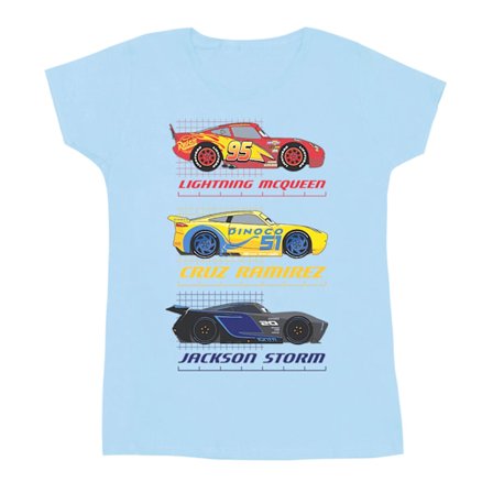 Disney Dam/Kvinnor Bilar Racer Profil Bomulls T-shirt M Baby B