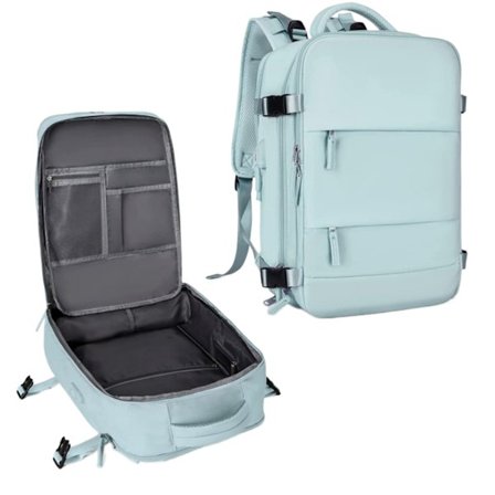 Rejserygsæk med vakuumsystem, vakuumsystem USB-opladningsport vandtæt rejsetaske til mænd kvinder multifunktionel rygsæk med vådt og tørt rum