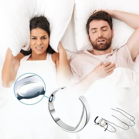 Stop snorken Akupressur snorkering, anti-snorken og anti-snorken enhed, naturlig søvnhjælp