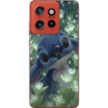 Kompatibelt Mobildeksel til Motorola Motorola Edge 50 Neo Stitch med blomst kawaii Disney alien blå