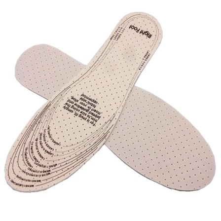 Et par latexperforerede Calico svedabsorberende og åndbare indlægssåler