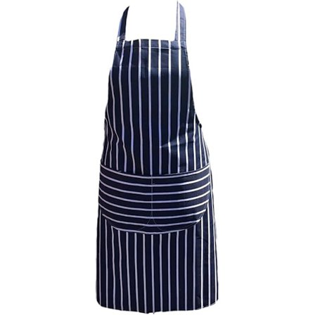 Kokkeforklæde Professionel Kvalitet Slagtere Køkken Kokke Restaurant Bistro BBQ Skole College Dobbelte LOMMER med Polyesterstropper