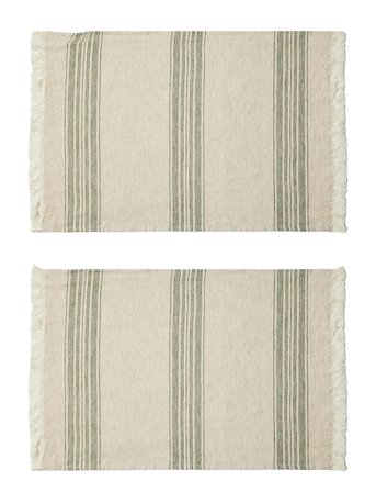 compliments | Arles Place Mat 36X50 Cm W/Fringes - 2 Pack | 36X50CM