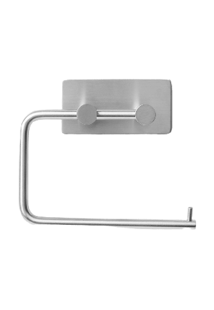 Åhléns Home Självhäftande toalettpappershållare i metall Badrumstillbehör Silver ONESIZE