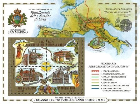 San Marino - Helligt år - Postfrisk miniark