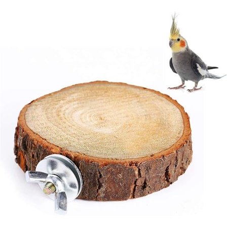 Fågel sittpinne stativ plattform leksak naturträ papegoja lekplats tass