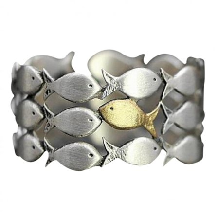 Til min datter der svømmer mod strømmen justerbar fingerring