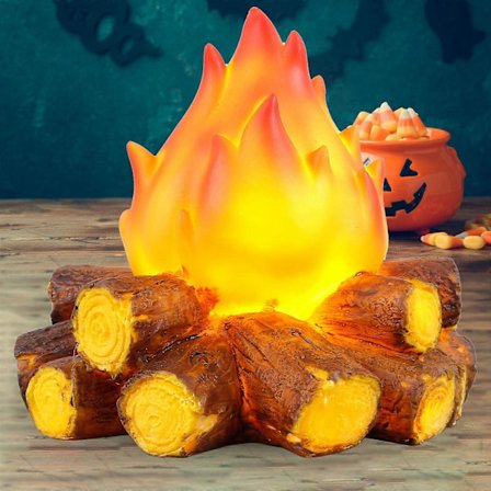 LED Ildeffekt Lys til Indendørs og Udendørs Brug - Dekorative Stemningslamper i Resin - Kunstig Flamme - Ingen Batterier Nødvendige_Kvalitetsgåvor