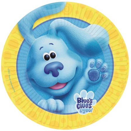 Blue's Clues Paperilautaset 23cm 8-pack