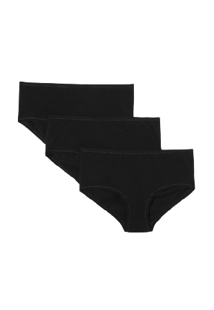 Å WOMAN Bomullstrosor CELINA, 3-pack Trosor Svart M