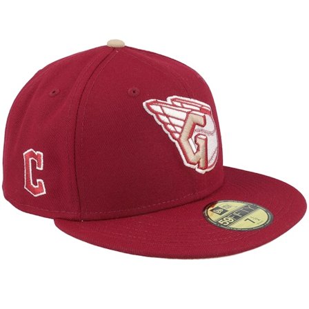 New Era - Cleveland Guardians Candyland 59FIFTY Cardinal/Camel Fitted Fitted Red Cap - MLB @ Hatstore