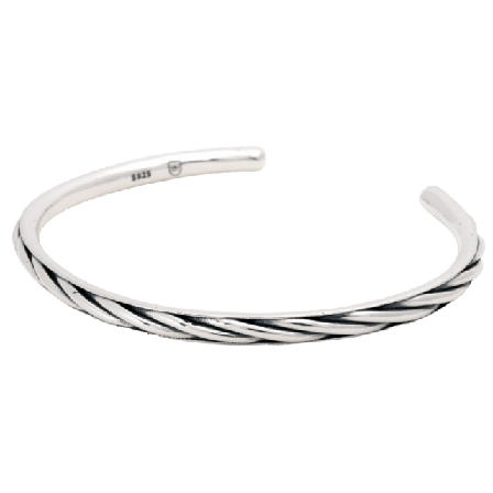 by BILLGREN Silverarmband | Stelt Flätat Nobel Accessoarer Herr Silver 19 cm