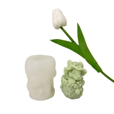 3D-blomsterkaninlysform Grøntsagskaninlysform 2 2