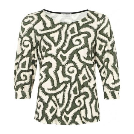 Elton, Long Sleeve Tops Groen, Dames, Maat:L