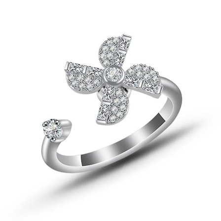 Fidgetring för kvinnor, snurrande ringar för stress och oro, meditationsring, anti-ångest, lugnande ring, smycke, Valen