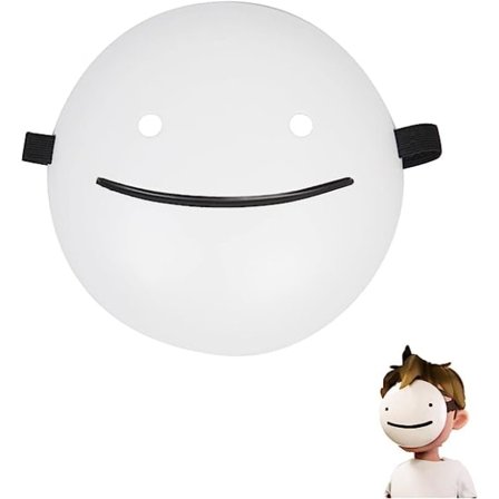 Drömmask, Halloween Vit Leende Mask, The Dream - Mask Musik Video Samma, Sångare Mask, Fest