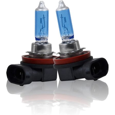 Pakke med 2 halogen-spotlights til bil, H11 fjernlys nærlys kjøretåkelys