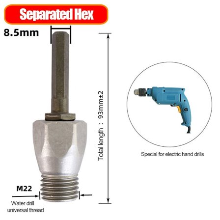Betonghålsåg SDS Plus Borr SEPARAT HEX SEPARAT HEX