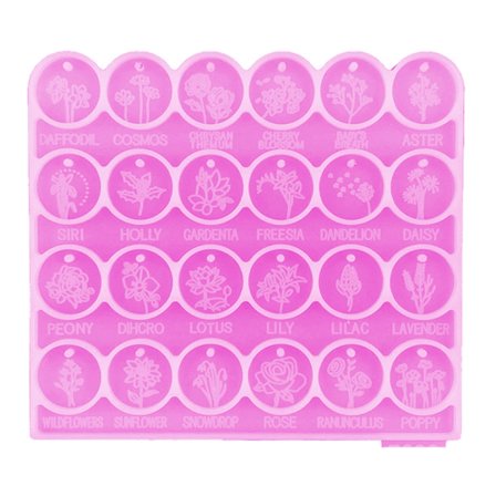 Pyöreät kukka silikonimuotit korvakorut nastat hartsimuotti DIY korujen valumuotit korvakorujen valmistukseen hiusneulan hartsimuotti