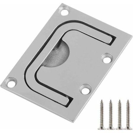 Möbelhandtag Luckhandtag Båtar Skåp Infälld Handtag 316 Rostfritt Stål Marint Handtag Infälld Draghandtag för Båt Marin Yachtdäck Skåp Skåp (76 57m