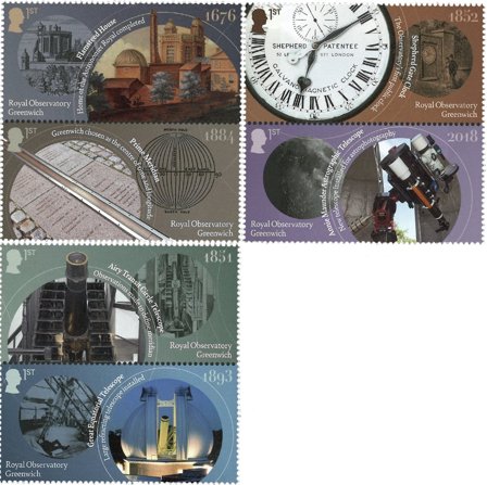 England - Greenwich observatoriet - Postfrisk sæt 6v