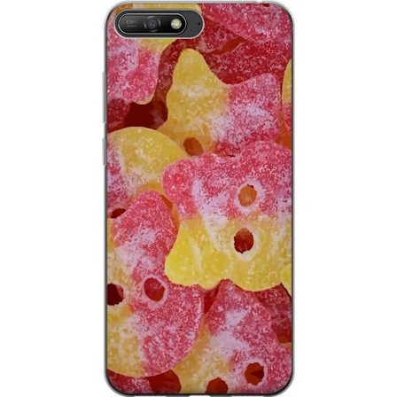 Huawei Y6 (2018) Läpinäkyvä kuori BUBS Raspberry | Blueberry