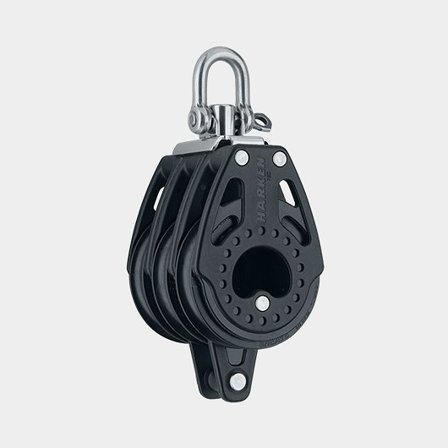 Harken 75mm Triple Block - Swivel, Becket (2665)