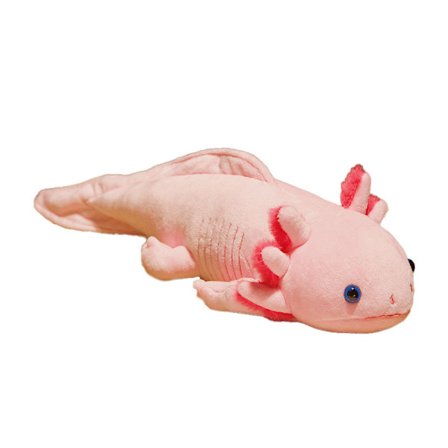 Axolotl (Rosa) - 32 cm (Längd) - Plysch, Tröstare