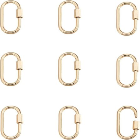 Skruvkarbinhake Oval Nyckelring Mässing Oval Skruvlåsning