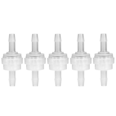5 mm:n muovinen takaiskuventtiili vedenkäsittelyyn, 5 kpl