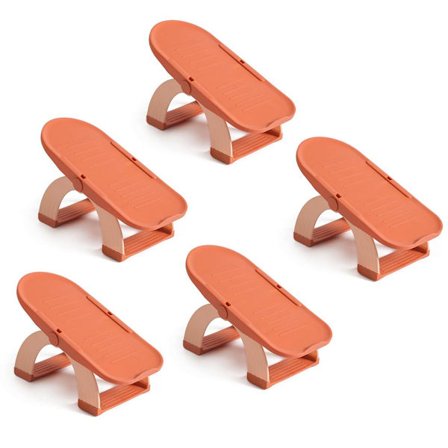 Justerbar 5 stk. Skohylle Dobbelt Lag Plassbesparende Stativholder