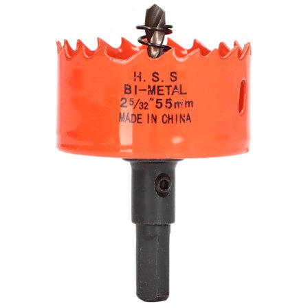HSS Hålsåg Borr med Vassa Tänder för Enkel Spånborttagning och Hög Hårdhet 2-5/32in 55mm för Trä och Metall