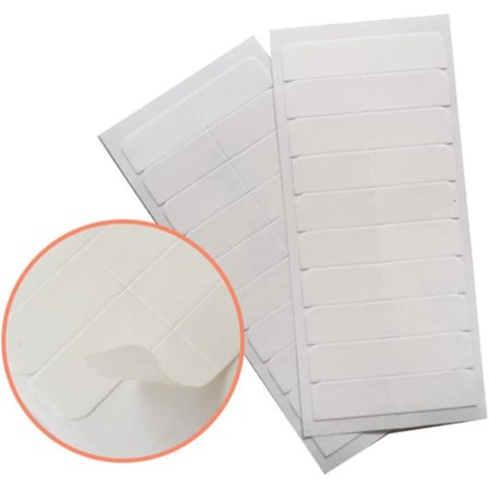 60 stk blå tape blå hårstrikk tupé tape dobbeltsidig forlengelsestape for erstatning lim parykk tape parykk tape (FMY)