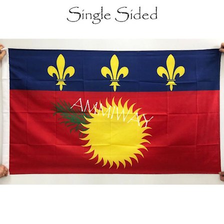 Alle størrelser Martinique flagg med slanger