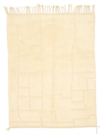 162X214 Tapis Berber Moroccan - Beni Ourain Moderne (Laine, Maroc) Carpetvista