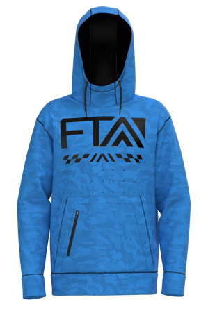 Felpa FTA Full Throttle Tech P-O Blu/Camo XL