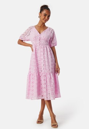 ONLY Onlada 2/4 Long Dress Pink Klær