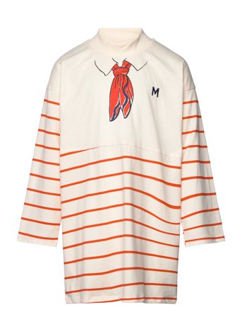 Scarf Sp Ls Dress Cream Mini Rodini