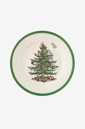 Spode - Lautanen Christmas Tree, halkaisija 20 cm - Valkoinen - Lautaset - - Homeroom