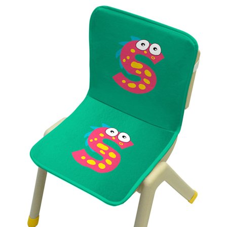 Mr. Bao, monsterbokstavssvamp, stolsdyna i ett stycke, förskolestolskudde, studentstolskudde, ryggstöd