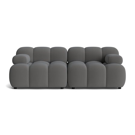 Puffy 2 personers sofa - Lisboa Antracit - 190x95x64 - Sofa, 2 personers sofa