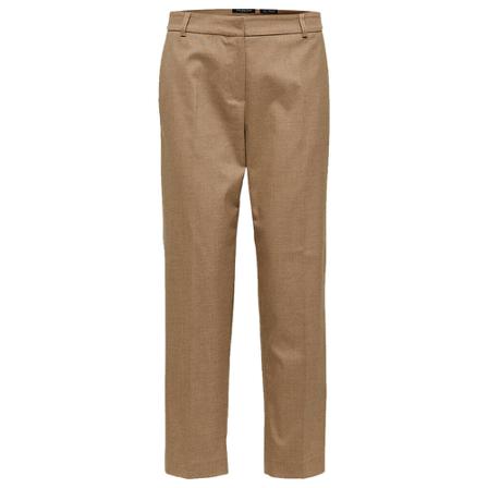 Selected Femme Black Broek , Bruin , Dames , Maat: XL