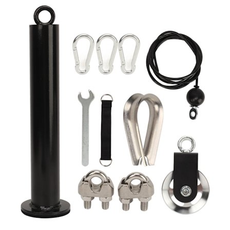 Painonostosysteemi Helppo asentaa 360 astetta pyörivä talja 2m kaapeli Triceps Pull Down Talja Kiinnitys Kotisalille