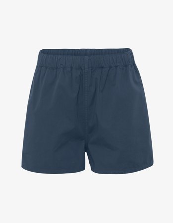 Women Organic Twill Shorts - Petrol Blue - XS