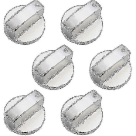 6 Stycken Universella Metallkontrollvred Gasspisvred 6mm Universella Kontrollvred Spisvred För Gasspis Spis Ugn Häll