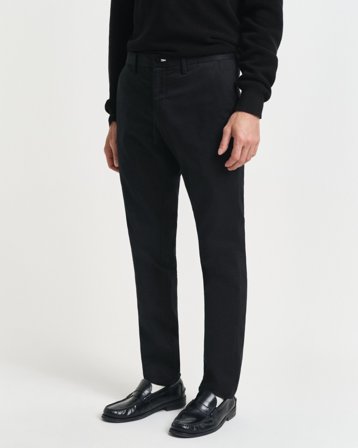 GANT Herren Slim Fit Chinohose (32/36) Schwarz