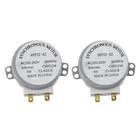 2X AC 220-240V 50/60Hz 5/6Rpm 4W Synkronimoottori Mikroaaltouunille