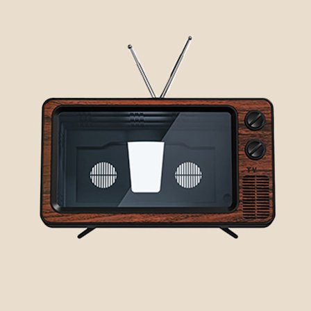 Mobiltelefon Skjermforstørrer 3D Video Forstørrer - Et Kreativt Retro TV Ornament for Å Se TV-Serier og Maratontitting