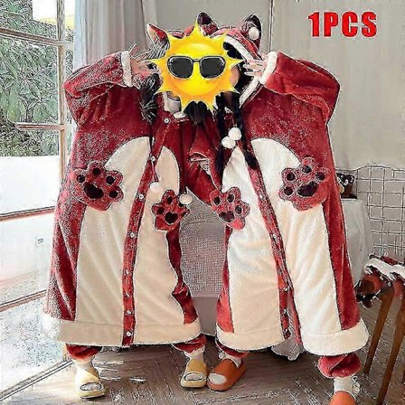 Kawaii Sanrio Kuromi Cinnamoroll My Melody Pehmoiset oloasut Naisten pyjamat Kylpytakki Hupullinen Söpöt pyjamat Pehmoinen pitkä yöpaita Lahja